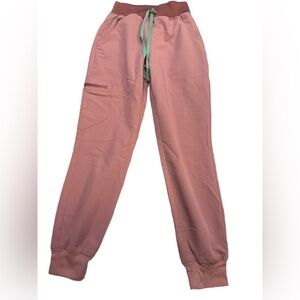 Figs Technical Collection Jogger Style Scrub Bottoms XXS P Dusty Rose